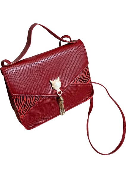 Kadın Flap Omuz Çantaları Yaz Açık Seyahat Için Moda Tote Çanta Kırmızı (Yurt Dışından) indirimleri