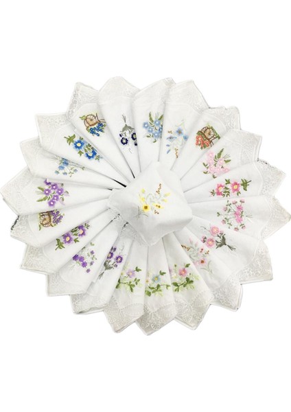 12'li Paket Ikanabilir Dıy Hankie (Yurt Dışından)