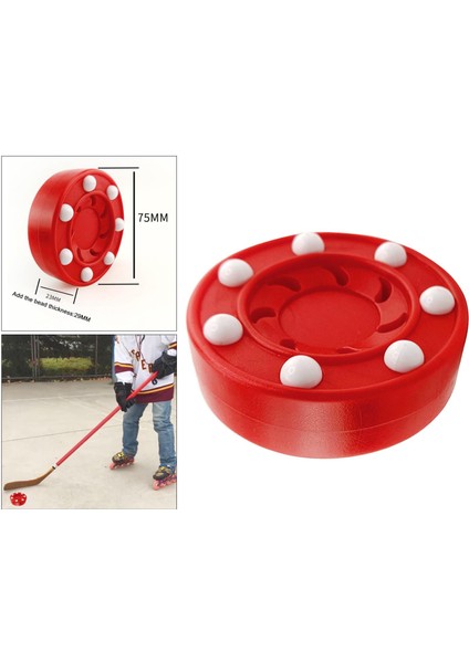 Dayanıklı Paten Puck Pucks Eğitimi Yüksek I Irıcı Kırmızı .5x2.5cm (Yurt Dışından)