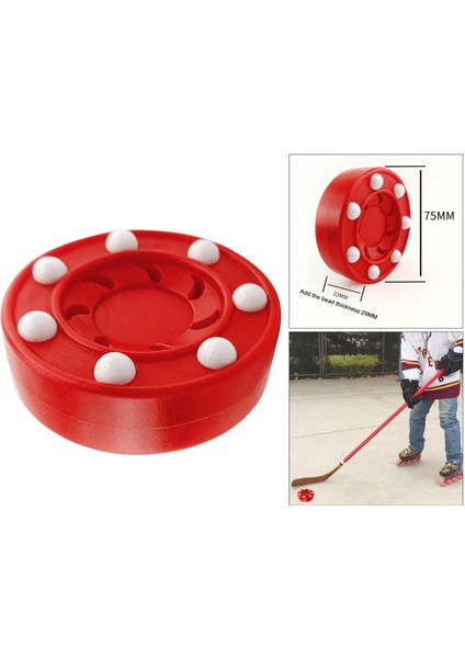 Dayanıklı Paten Puck Pucks Eğitimi Yüksek I Irıcı Kırmızı .5x2.5cm (Yurt Dışından)