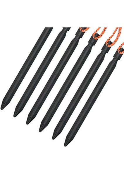 6 Paket Ağır Hizmet Tipi Alüminyum Alaşım Çadır Kazı Y-Işın Çadır Çadır Çivisi Tırnak Aksesuarları Siyah (Yurt Dışından) indirimleri