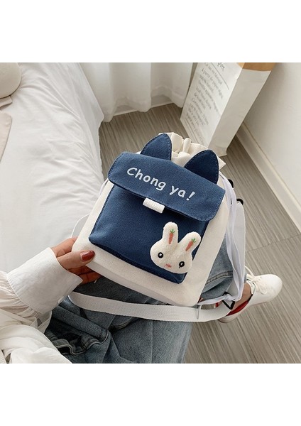 Mushe Nöğrenci Crossbody Küçükçanta Japon Harajuku Mektup Baskılımdakız Kanvasçanta (Yurt Dışından)