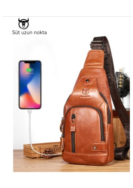 Erkek Göğüs Çantası Çapraz Askılı Çanta (Yurt Dışından)