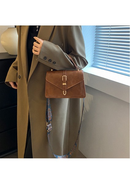 Yeni Moda Tek Omuz Çapraz Çapraz Küçük Kare Çanta Vintage Çanta (Yurt Dışından)