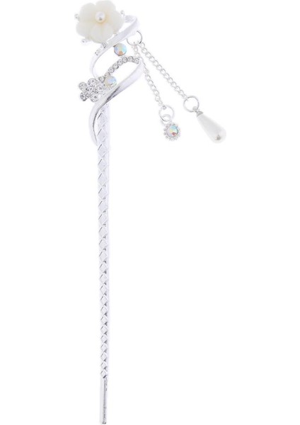 El Yapımı Çin Dangle Çiçek Saç I Çubukları Slayt Klipler - 1 (Yurt Dışından)