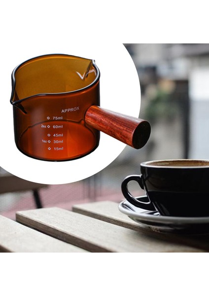 , Ahşap I Ölçü Kabı, Isıya Dayanıklı Cam Amber 5.5X6CM (Yurt Dışından) modelleri