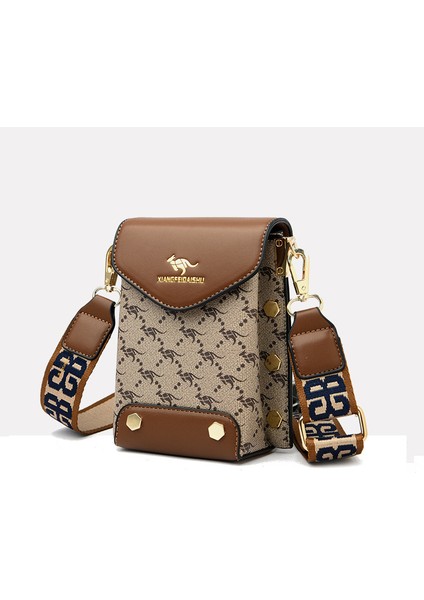 Retro Baskı Kare Omuz Çapraz Omuz Çanta (Yurt Dışından)