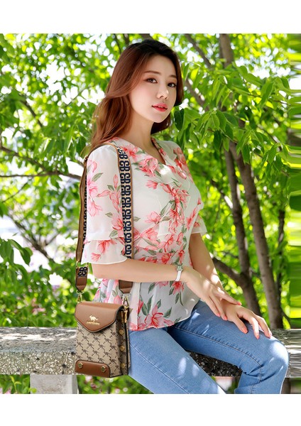 Retro Baskı Kare Omuz Çapraz Omuz Çanta (Yurt Dışından) fiyatları