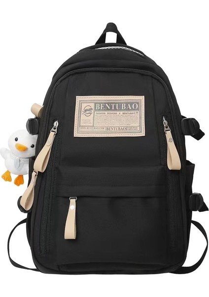 Pvc Yeni Stil Üniversite Öğrencileri Basit Seyahat Bilgisayar Sırt Çantası Lise Ortaokul Öğrencileri Büyük Kapasiteli Okul Çantası (Yurt Dışından)