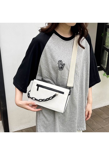 Basit Moda Bayanlar Omuz Askılı Zincir Omuz Çantası ile Küçük Kare Çanta (Yurt Dışından) indirimleri