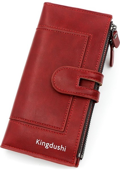 Yeni Avrupa ve Amerikan Retro Bayan Uzun Kartlı Cüzdan (Yurt Dışından)