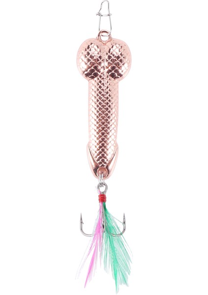Adet Balıkçılık Lures Mücadele Kanca Dick Spinner Kaşık Pike Vıb Wobble Mücadele Kanca (Gül Altın 21G) (Yurt Dışından)
