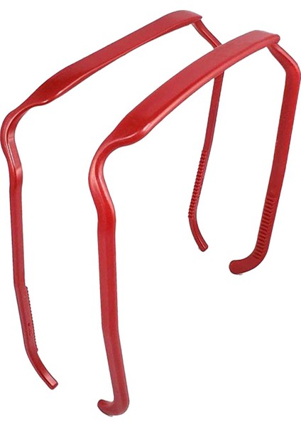 Kıvırcıın Saç Büyük Bandı Dayanıklı 140X155MM Ünmez Saç Çemberi Kırmızı (Yurt Dışından)