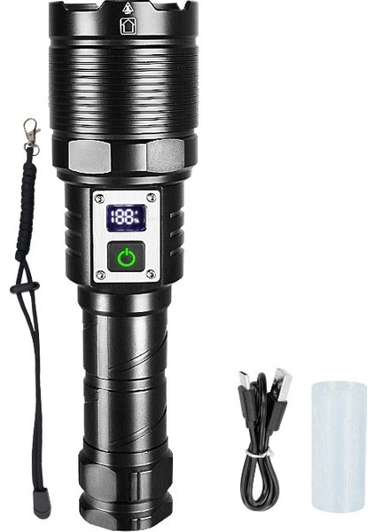 Güçlü Ld L Fnri Yükk Güç Şrj Dililir XHP160 Ld Kmp Fnr U Gçırmz Kik Flş Lrı (Yurt Dışından)