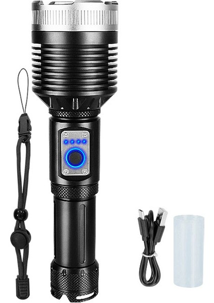 XHP60 Güçlü Ld L Fnri 18650 Pillr Kik Flş Işığı U Şrj Dililir Işığı Kmp Zumlnilir Fnr (Yurt Dışından)