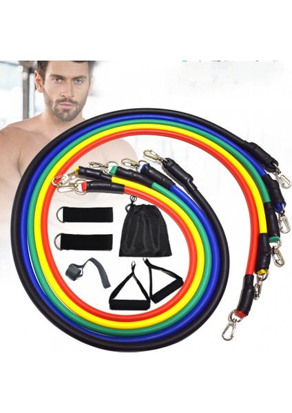 Direnç Bantları, Direnç Bandı Seti, Egzersiz Bantları, Bay ve Bayan Egzersiz Bantları, Kapı Ankrajlı Egzersiz Bantları, Tutma Kolları (Yurt Dışından)