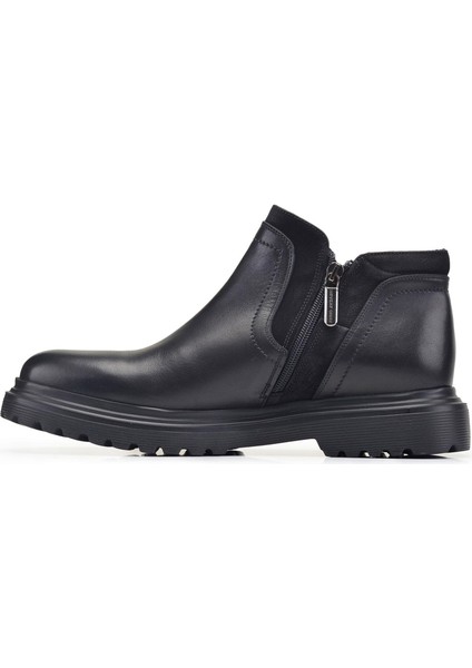 Siyah Klasik Fermuarlı Bot modelleri