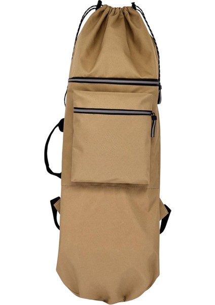 Kaykay Sırt Çantası Kaykay Çantası Ayarlanabilir Askılı Çanta Su Geçirmez Spor Haki 90CMX33CM (Yurt Dışından)