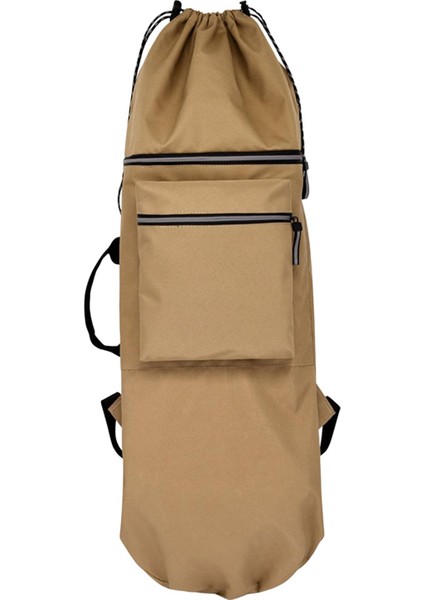 Kaykay Sırt Çantası Kaykay Çantası Ayarlanabilir Askılı Çanta Su Geçirmez Spor Haki 90CMX33CM (Yurt Dışından)