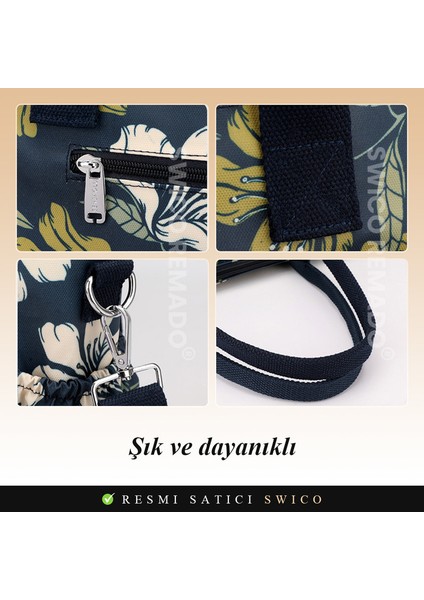 Kadınlar Için Büyük Kapasiteli Çiçek Baskılı Omuz Çantası Tote Çanta (Yurt Dışından) indirimleri