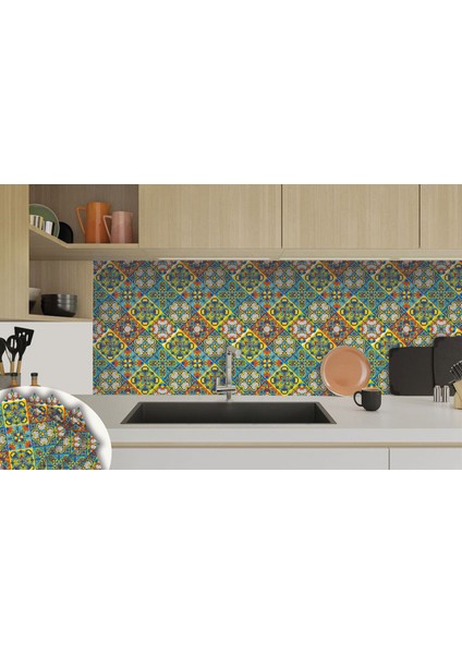 Kendinden Yapışkanlı Talavera Desenli Pvc Karo 30X30 cm (4 Adet) 0,36 M2 indirimleri