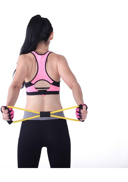 Direnç Bantları Şekil 8 Egzersiz Bandı Direnç Fitness Ekipmanları Aracı Omuz Boyun Germe Yoga Bantları Egzersiz Döngüsü (Yurt Dışından) modelleri