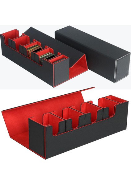 Tcg Siyah Kırmızı Için Sağlam Kart Güverte Kutusu Tutucu Organizer Depolama Depolama Depolama (Yurt Dışından) fırsatları