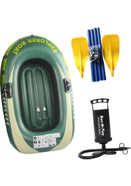 Balıkçı Sahili Için Şişme Kayık Pvc Şişme Bot Açık Rafting 1 Kişi Kürek ile (Yurt Dışından) modelleri