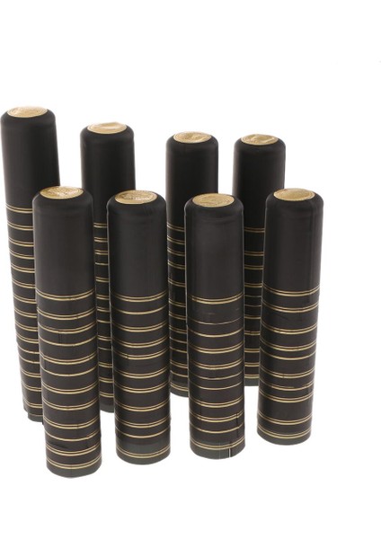 100 Şişe Kapsülleri Şişe Üstleri Küçülür Final Kollu 32MM - (Şeritler) 60MM Yüksek (Yurt Dışından)