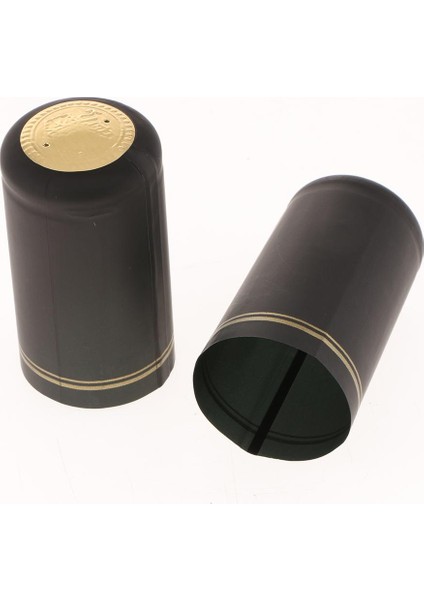 100 Şişe Kapsülleri Şişe Üstleri Küçülür Final Kollu 32MM - (Şeritler) 60MM Yüksek (Yurt Dışından)