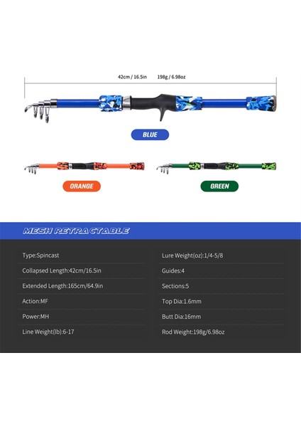 Leo 165 cm Çocuklar Olta Seti Luya Teleskopik Taşınabilir Rahat Kavrama Olta Seti Makaralı Buz Olta A (Yurt Dışından) fırsatları
