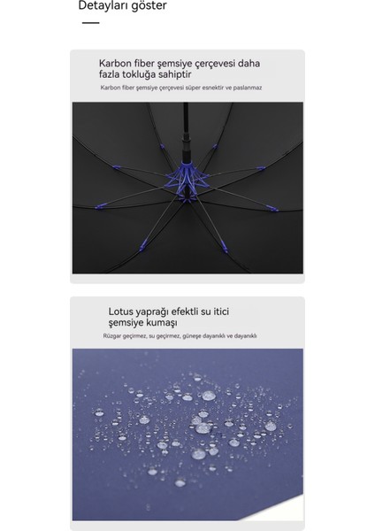 Tam Fiber Büyük Şemsiye Düz Saplıvinil Fırtınaya Dayanıklı Büyük Şemsiye (Yurt Dışından) indirimleri