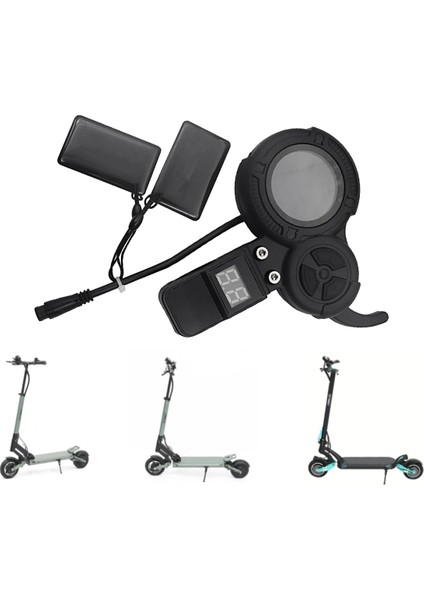 Elektrikli Scooter LCD Ekran + XT60 Kablo 36V-60V Gaz Kelebeği Nfc Kartı Vsett 8 8+ 9 9+ Sıfır 8 9 10 8x 10X Z8 Pro (Yurt Dışından)