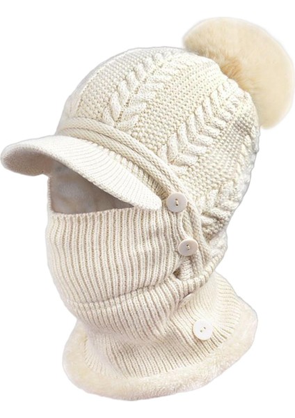 Örgü Balaclava Eşarp Üğü Kışlık Kayak Şapkası (Yurt Dışından)