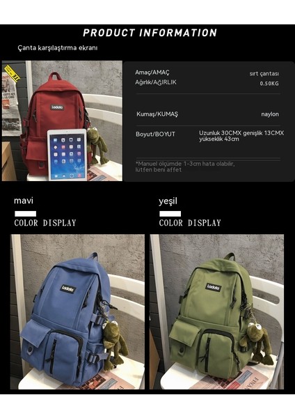 Minimalist Sırt Çantası Erkek Yeni Rahat Kore Versiyonu Büyük Kapasiteli Seyahat Sırt Çantası (Yurt Dışından) modelleri