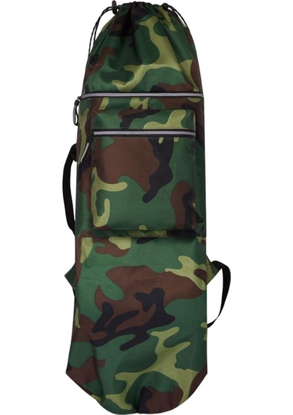 Kaykay Sırt Çantası Kaykay Çantası Ayarlanabilir Askılı Çanta Su Geçirmez Spor Yeşil 84CMX32CM (Yurt Dışından)