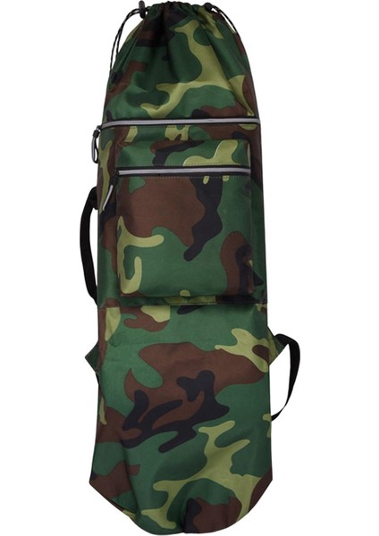 Kaykay Sırt Çantası Kaykay Çantası Ayarlanabilir Askılı Çanta Su Geçirmez Spor Yeşil 84CMX32CM (Yurt Dışından)