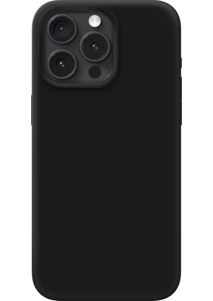 Silicone Case iPhone 15 Pro Max Telefon Kılıfı Siyah
