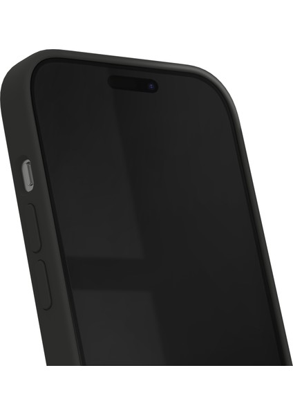 Silicone Case iPhone 15 Pro Max Telefon Kılıfı Siyah