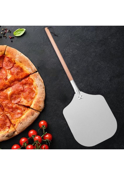 Strade Store Mutfak Fırın Stili Için Ahşapı Alüminyum Pizza Kürek Çıkarılabilir (Yurt Dışından)