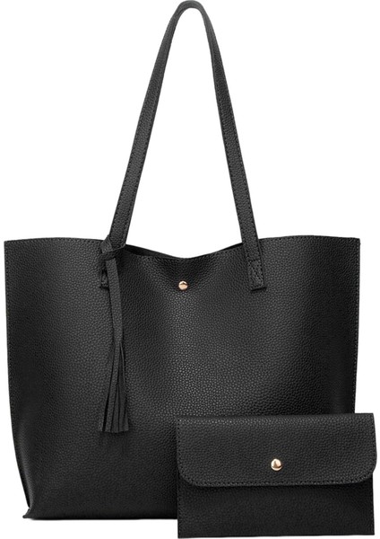 Moda Kadın Tote Çanta Omuz Çantası Büyük Kapasiteli Çanta (Yurt Dışından)
