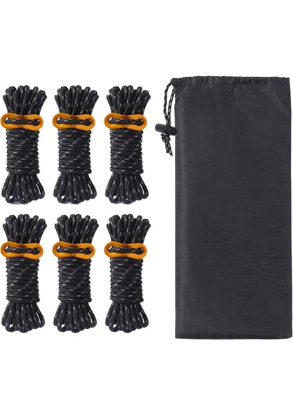 Guyline Çadır Kordonları Açık Kamp Siyahı Için Gerginlikle Hafif (Yurt Dışından) fiyatları