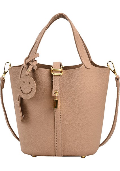 Moda Günlük Kadın El Crossbody Çanta, Basit Yüz Kova Çanta (Yurt Dışından)