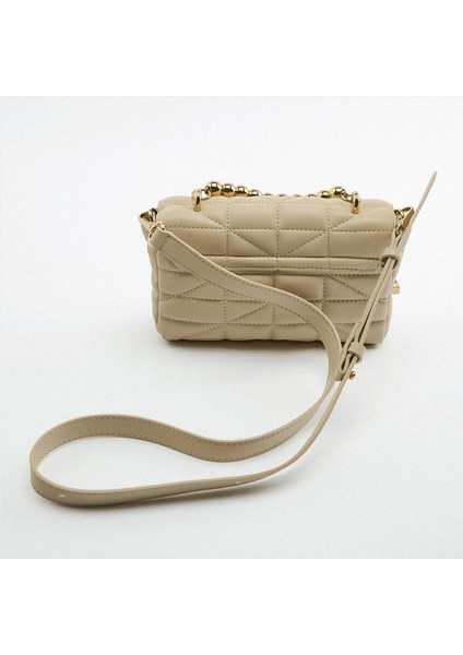 Zara Kadın Çantası Küçük Top Boncuklu El Mini Kapitone Omuz Çantası Messenger Çantası (Yurt Dışından) fırsatları