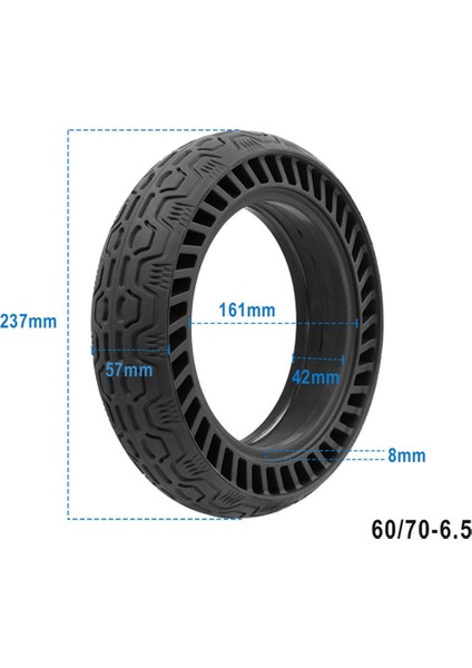 Ninebot Max G30 Elektrikli Scooter Için 60/70-6.5 Içi Boş Lastik 10X2.50 Dış Lastik Katı Lastik (Yurt Dışından) indirimleri