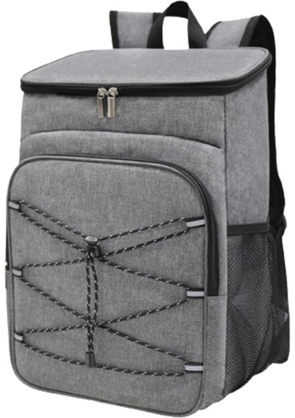 Plaj Gezileri Için Yalıtılmış Büyük Kapasiteli Çanta Gri (Yurt Dışından)