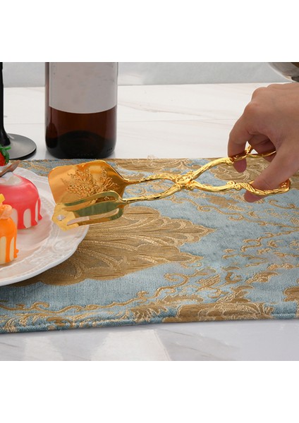 Salata Maşası Salata Sunucuları Kek Maşası Maş Maşası Maşa Yuvarlak Altın (Yurt Dışından)
