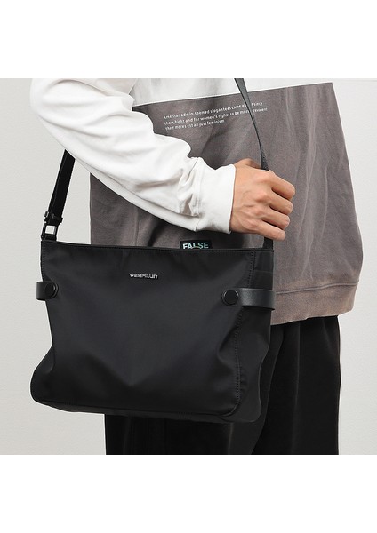 Yeni Basit Büyük Kapasiteli Erkek Çantası Omuz Çantası Erkek Çantası Crossbody Çantası Erkek Günlük Postacı Sırt Çantası (Yurt Dışından) fiyatları