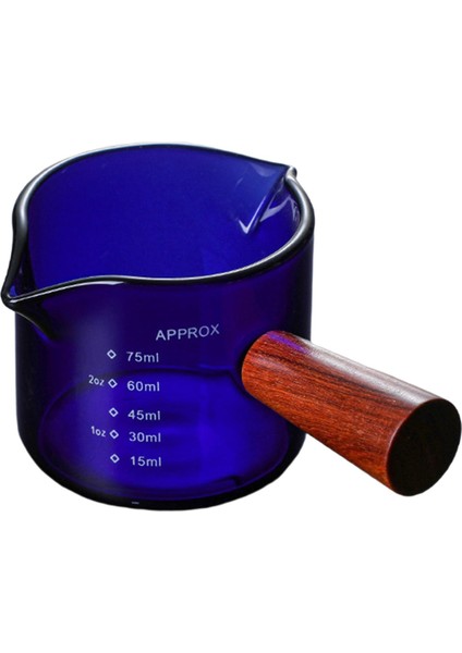 Cam, Çift Ağıı Mini Ölçü Kabı Espresso Aksesuarları Mavi 5.5X6CM (Yurt Dışından)