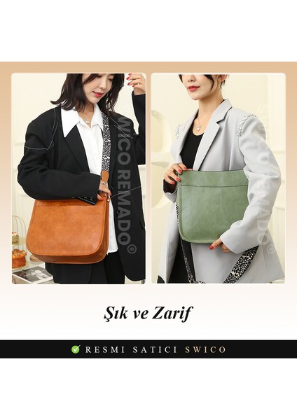 Kadınlar Için Şık Vintage Omuz Çantası (Yurt Dışından) modelleri